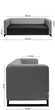 Диван Space Soft Grey 210×76×76 см (металевий каркас) - зображення 7
