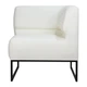 Модульний диван Lounge кутовий 77×77×83 см екошкіра Cloud White - зображення 2
