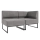 Модульний диван Lounge 154×77×83 см Soft Grey - изображение 2