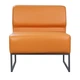 Модульний диван Lounge 77×77×83 см екошкіра Deep Orange - изображение 2
