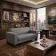 Диван Bruno 160×83×77 см екошкіра Soft Grey - зображення 4