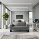 Диван Bruno 160×83×77 см екошкіра Soft Grey - зображення 5