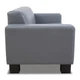 Диван Bruno 160×83×77 см екошкіра Soft Grey - зображення 3