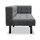 Диван Tetris 177×80×79 см Stone Grey (два модулі) - изображение 4