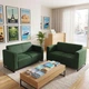 Диван Kansas Soft Green 180×75×88 см (металевий каркас) - зображення 6