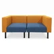 Диван Tetris 194×80×79 см Orange & Blue (два модулі) - изображение 4