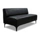 Диван Oliver 140×70×75 см екошкіра Deep Black - зображення 1