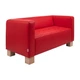 Диван Space 210×76×76 см екошкіра Soft Red - изображение 1