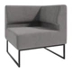 Модульний диван Lounge кутовий 77×77×83 см Soft Grey - зображення 1