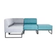 Диван Lounge Soft Grey & Turquoise (4 модулі) - изображение 1