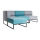 Диван Lounge Soft Grey & Turquoise (4 модулі) - изображение 2