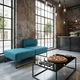 Модульний диван Lounge 77×77×83 см Ocean Blue - зображення 5