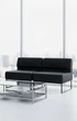 Модульний диван Lounge зі спинкою 154×77×83 см екошкіра Midnight Black - зображення 1