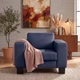 Диван Bruno 100×83×77 см екошкіра Deep Navy - изображение 1