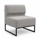 Модульний диван Lounge 77×77×83 см Dove Grey - зображення 1
