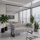 Диван Office Light Grey 155×65×75 см - зображення 4