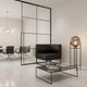 Модульний диван Lounge кутовий 77×77×83 см екошкіра Midnight Black - зображення 4
