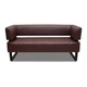 Диван Office 155×65×75 см екошкіра Soft Brown - зображення 2