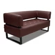 Диван Office 155×65×75 см екошкіра Soft Brown - зображення 3