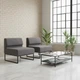 Модульний диван Lounge зі спинкою 154×77×83 см Soft Grey - зображення 1