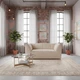 Диван Lotos 172×87×82 см екошкіра Cream Beige - зображення 9