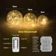 LED декоративные стеклянные пули Zodight с подсветкой, набор 3 шт, теплый свет - изображение 6