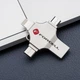 Флешка Forcell F-Data Metal Quad 32GB USB 3.2 Gen 1 Silver (5903396391835) - зображення 4
