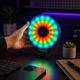 Кільцева LED лампа MJ 261 для блогерів та макіяжу з RGB підсвіткою діаметром 26 см з USB живленням для відеозйомки контенту в TikTok Reels та професійної зйомки предметів студійне світло для візажистів та контент мейкерів з регулюванням яскравості - зображення 5