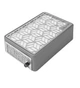 Настільна сіра витяжка Ulka Bee (30W) з багаторазовим фільтром та регулятором потужності - для манікюру та педикюру - зображення 2