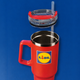 Изотермическая кружка LIDL с ручкой, крышкой и трубочкой 1,2 л HG12790C Red - изображение 5