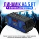 Радіоприймач / Bluetooth-колонка з акумулятором LED дисплей HF216 (FM, USB, MP3, MicroSD) Blue - изображение 5