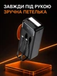 Повербанк 50000 mah 22.5W Qinetiq RQ-50 з LED дисплеєм і швидкою зарядкою PD/QC 3 порта кабель Type-C в комплекте powerbank 50 000 павербанк для телефона apple айфона iphone самсунг samsung роутера універсальний павербанк з ліхтариком + кабель gray - зображення 9