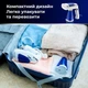 Отпариватель для одежды ручной утюг рубашек и брюк вертикальный бытовой пароутюг пароотпаритель с дополнительным резервуаром для штор бело-синий 1600 Вт - изображение 7