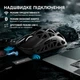 Игровая мышь ATTACK SHARK R2 Black корпус из магниевого сплава, беспроводная трехрежимная 2.4G/Bluetooth/USB-C, 8000Hz, PAW3950, 42000 DPI, Nordic 52840, 45 г ультралегкая, черная - изображение 6