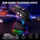 Ігрова бездротова миша Attack Shark G3 Pro Black з RGB зарядною станцією Bluetooth/USB 2.4GHz/Type-C, оптична (сенсор PixArt PAW3311), 800 - 25 000 dpi, 400 IPS, 40G, 6 кнопок, акумулятор 500 mAh, 59 г., чорна - зображення 11