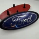 Эмблема, значек с лого FORD Форд 147 mm 57 mm Transit, Torneo, Fiesta, Focus, Ka, Kuga, Mondeo, S-Max, Galaxy синяя с черным - изображение 1