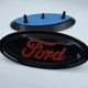 Эмблема табличка Ford 115 мм 48 мм форд знак шильдик черный с красным - изображение 1
