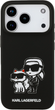 Etui Karl Lagerfeld Liquid Silicone K&CH Sketch MagSafe do Apple iPhone 17 Pro Black (3666339497798) - obraz 3