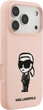 Etui Karl Lagerfeld Silicone Karl Sketch & Logo MagSafe do Apple iPhone 17 Pro Pink (3666339498436) - obraz 4