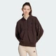 Женская толстовка Seasonal Essentials Animal Print 3-Stripes Full-Zip adidas KV9299 (L) коричневый (4069993189945) - изображение 1