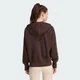 Женская толстовка Seasonal Essentials Animal Print 3-Stripes Full-Zip adidas KV9299 (L) коричневый (4069993189945) - изображение 2