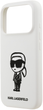 Etui Karl Lagerfeld Silicone Karl Sketch & Logo MagSafe do Apple iPhone 17 Pro White (3666339498597) - obraz 6