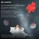 Клавіатура GamePro Asgard Drakkar Keychron Super Red Switch Wireless/Bluetooth/USB UA Black (MK305BK) - зображення 9