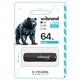 USB флеш накопитель Wibrand 64GB Grizzly Black USB 2.0 (WI2.0/GR64P3B) - изображение 2