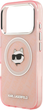 Etui plecki Karl Lagerfeld IML Choupette Head Logo MagSafe do Apple iPhone 17 Pro Max Pink (3666339499402) - obraz 6