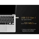 USB флеш накопитель Acer 32GB UF300 Metal Silver USB 3.2 (BL.9BWWA.517) - изображение 5