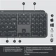 Клавіатура Logitech MX Keys Advanced for Business Wireless Illuminated UA Graphite (920-010251) - зображення 10