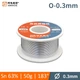 Припій, олово для паяння Amaoe 0.3 mm (Sn63/Pb37/183C/50g) - зображення 1