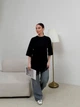 Футболка-туніка в стилі Zara мод СОКР-9075, чорний , 48-50 - зображення 1