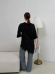 Футболка-туніка в стилі Zara мод СОКР-9075, чорний , 48-50 - зображення 6